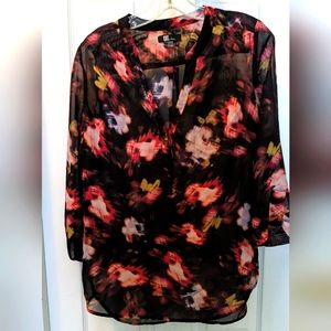 Kut from the kloth sheer 3/4 sleeve stitchfix